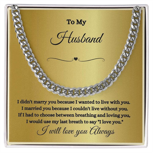 Husband Cuba Chain Link Necklace