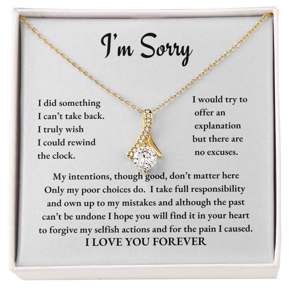 Alluring Beauty Necklace "I'm Sorry"