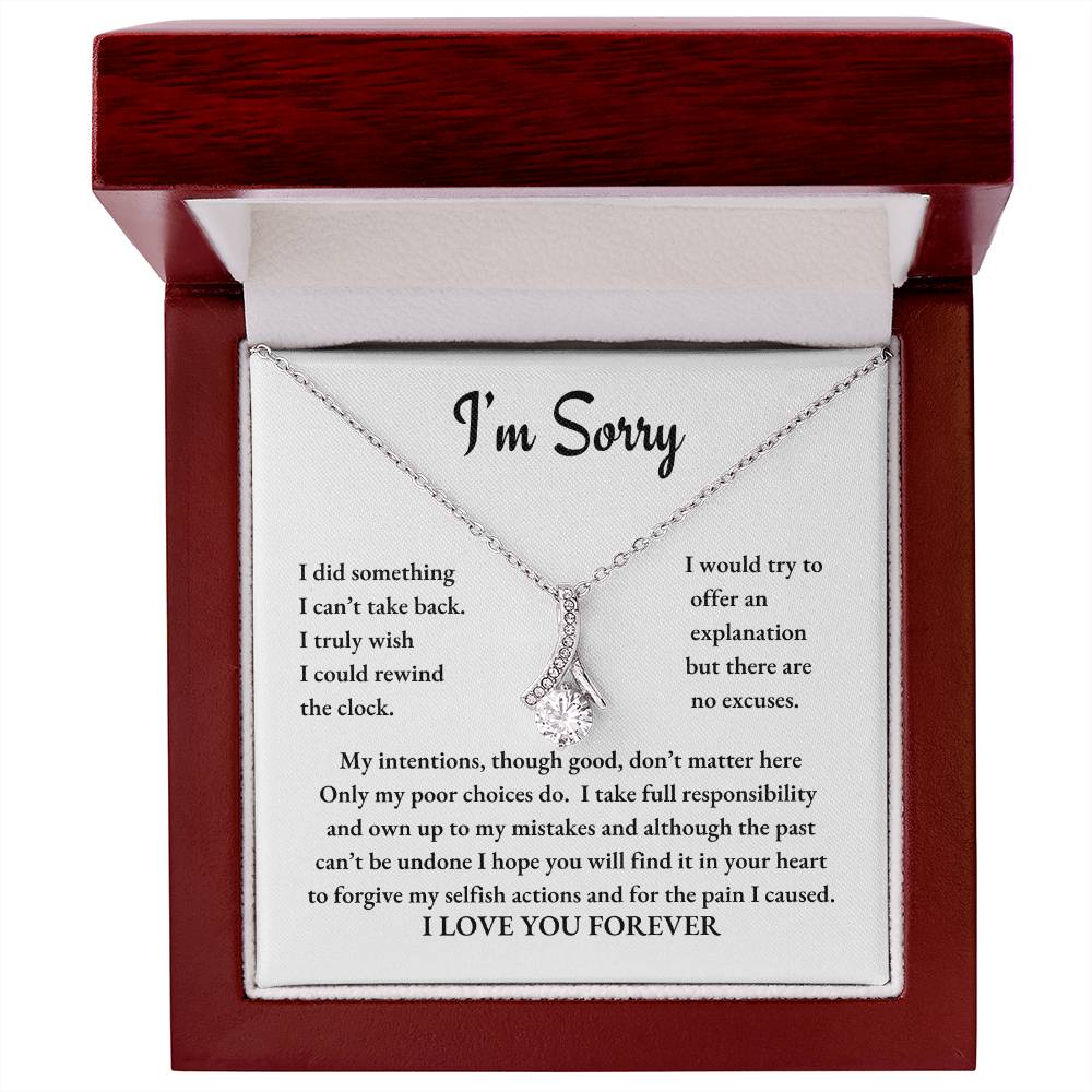 Alluring Beauty Necklace "I'm Sorry"