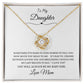 Beautiful Daughter Love Knot Necklace