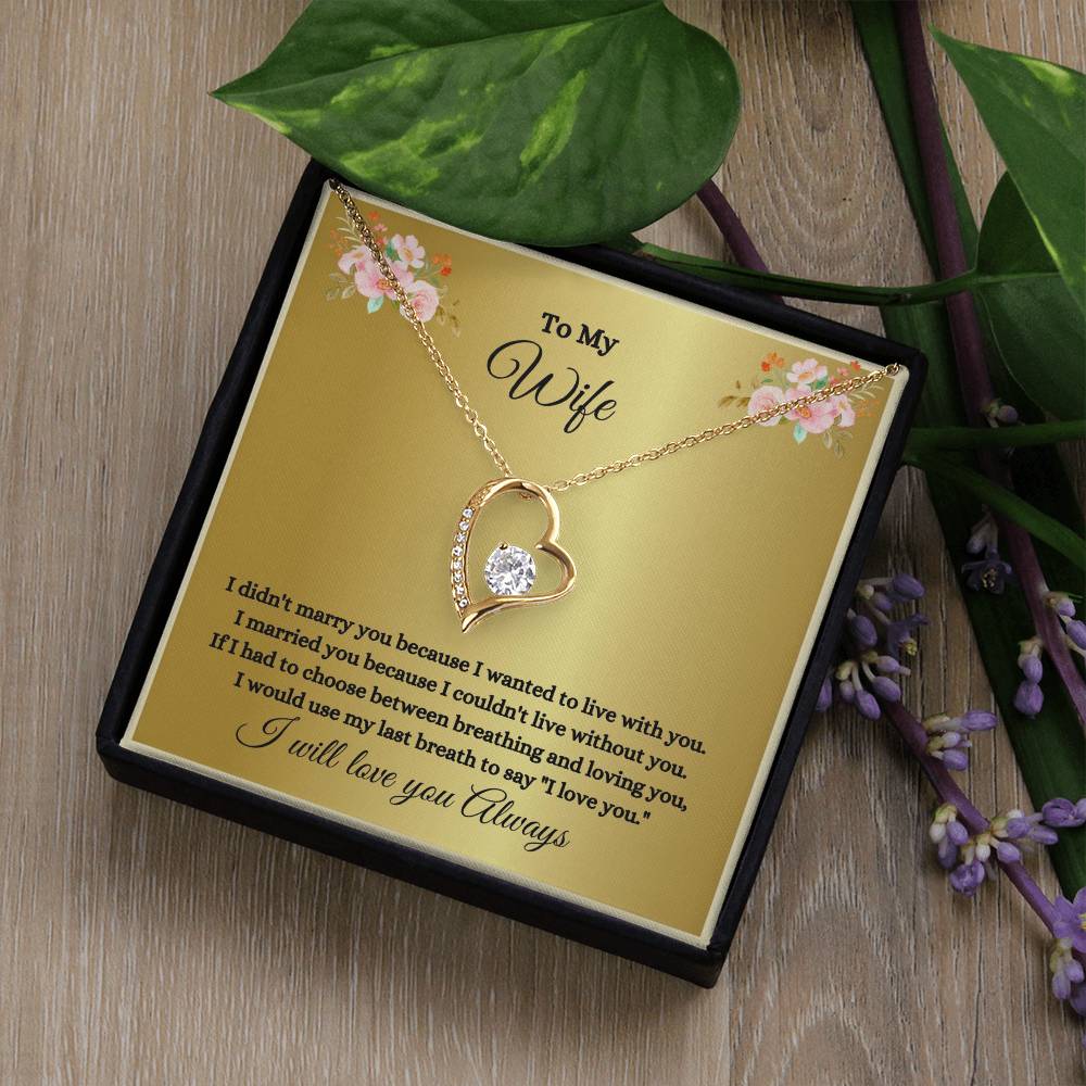 To My Wife Forever Love Necklace